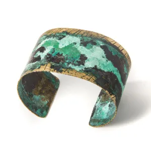 Embossed and Patinated Cuff Bracelet