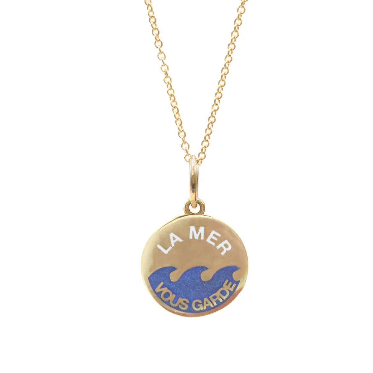 Enamel La Mer Vous Garde Necklace