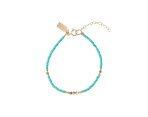 Endito Crystal Bracelet - TURQUOISE/GOLD/ROSE GOLD