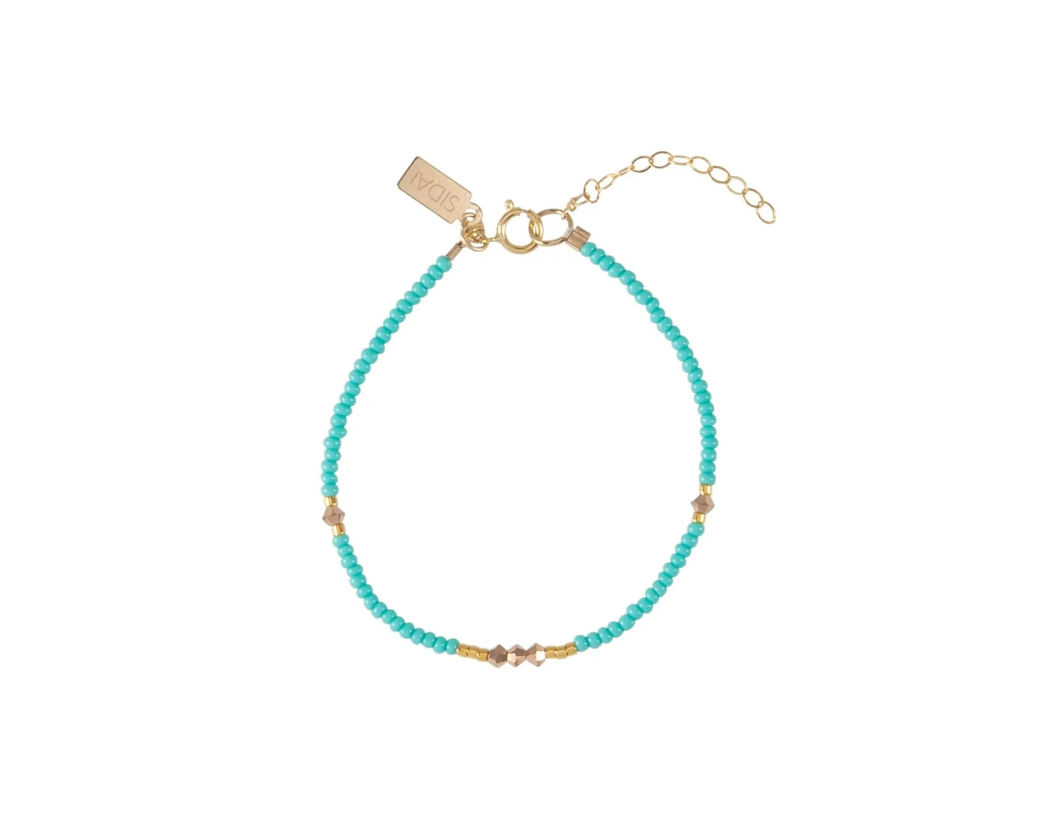 Endito Crystal Bracelet - TURQUOISE/GOLD/ROSE GOLD