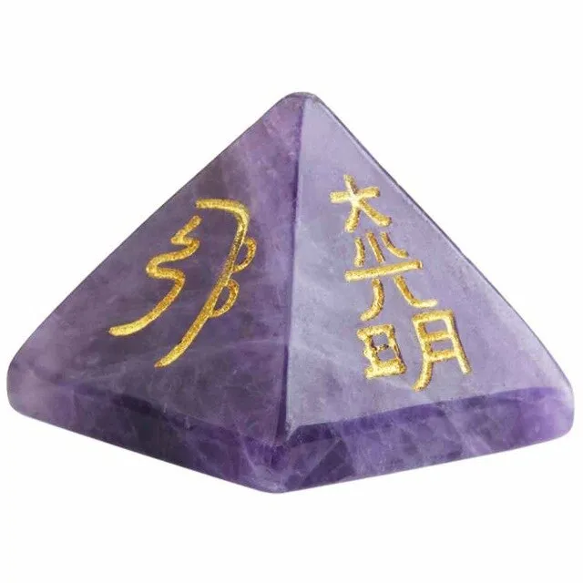 Engraved Healing Pyramid