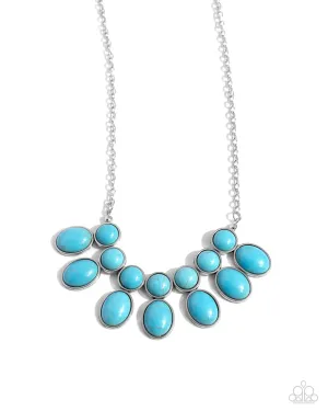 Environmental Impact - Blue Necklace - Paparazzi Accessories