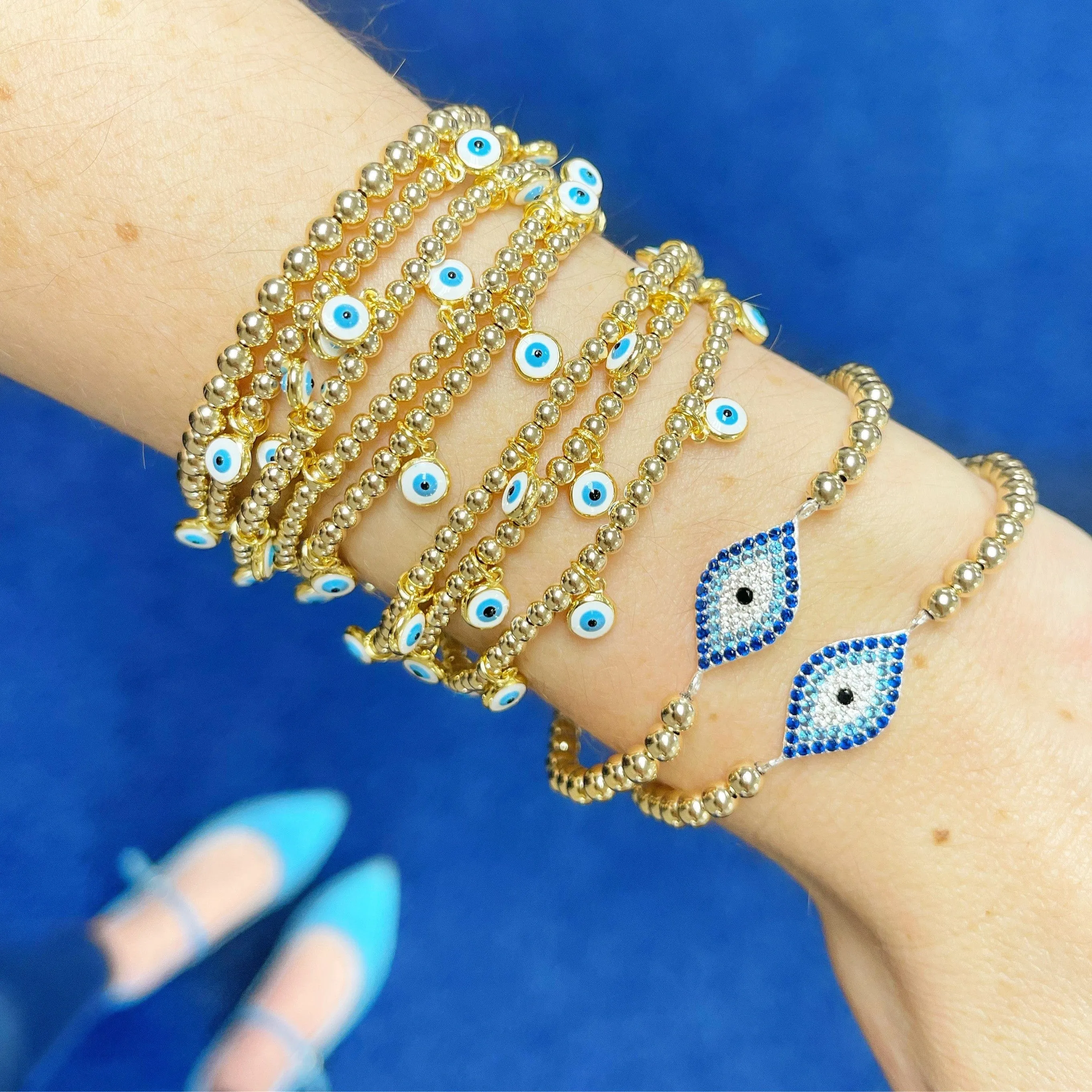 Eye Love Blue | Charm Bracelet