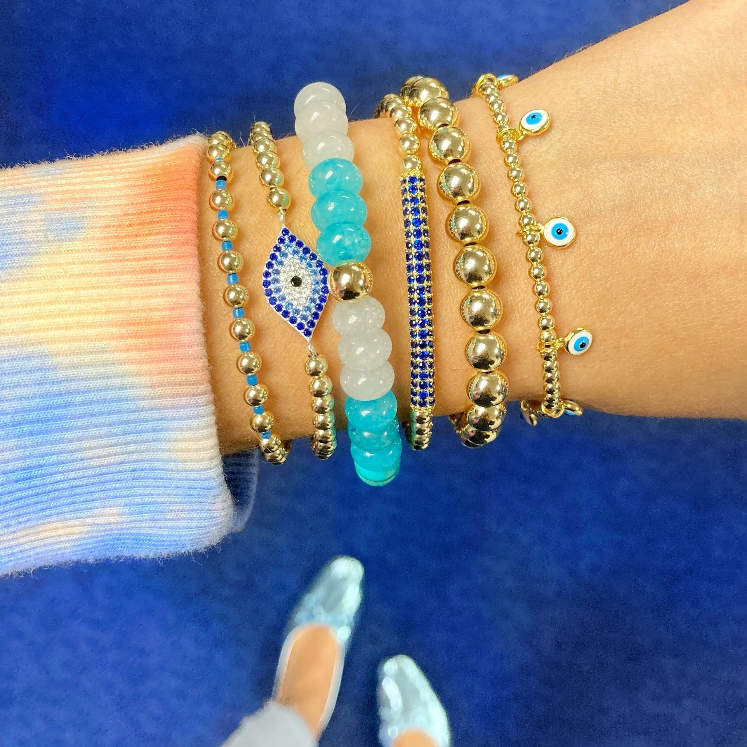 Eye Love Blue | Charm Bracelet