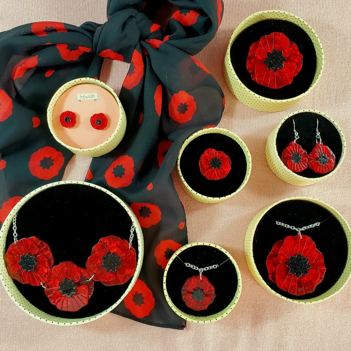 Fan Favourites Poppy Field Hair Clips