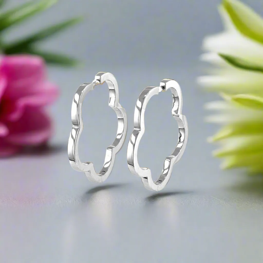 Flower Profile Hoops