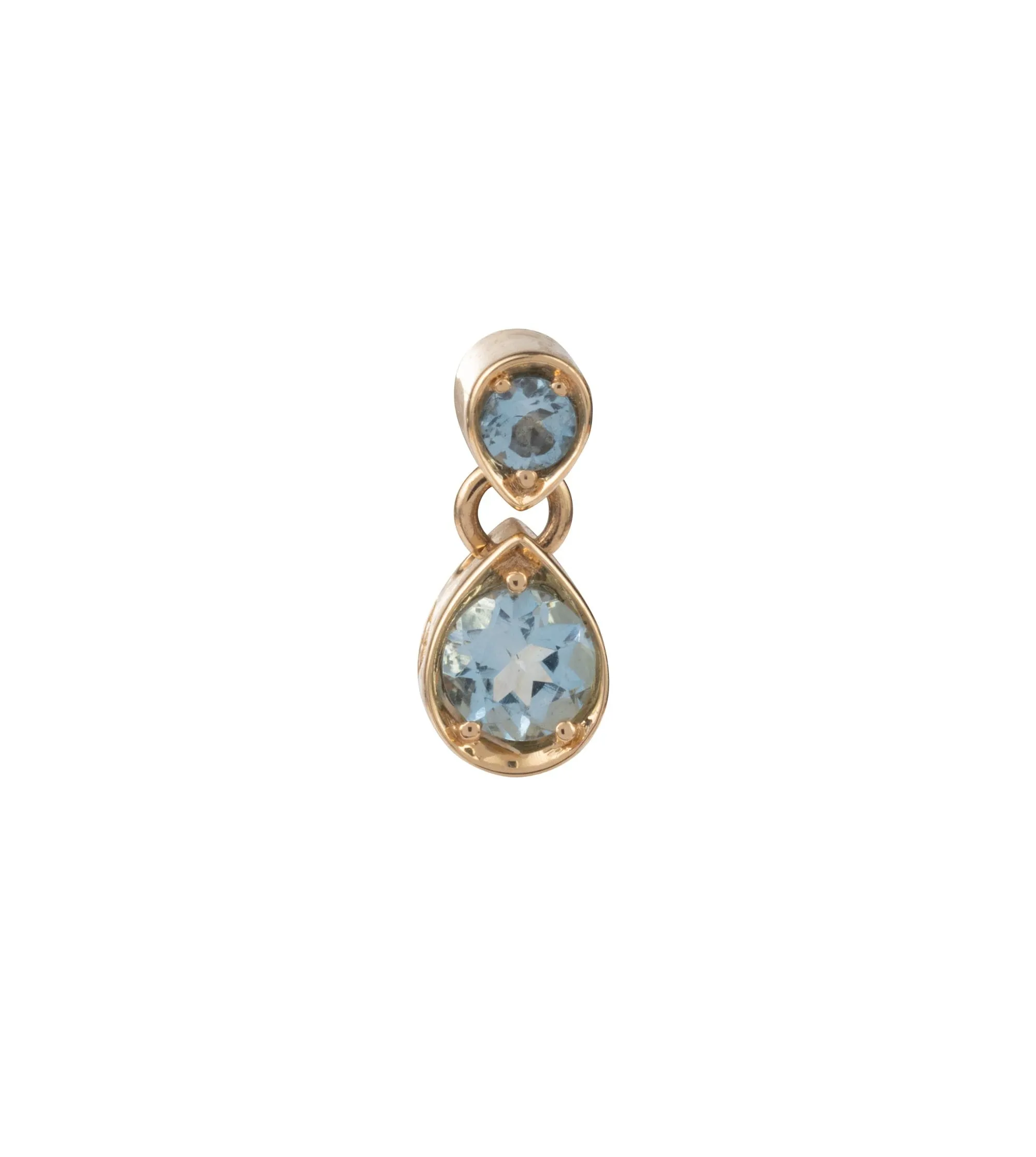 Forever & Always a Pair - Love : Aquamarine Gemstone Double Drop Earring