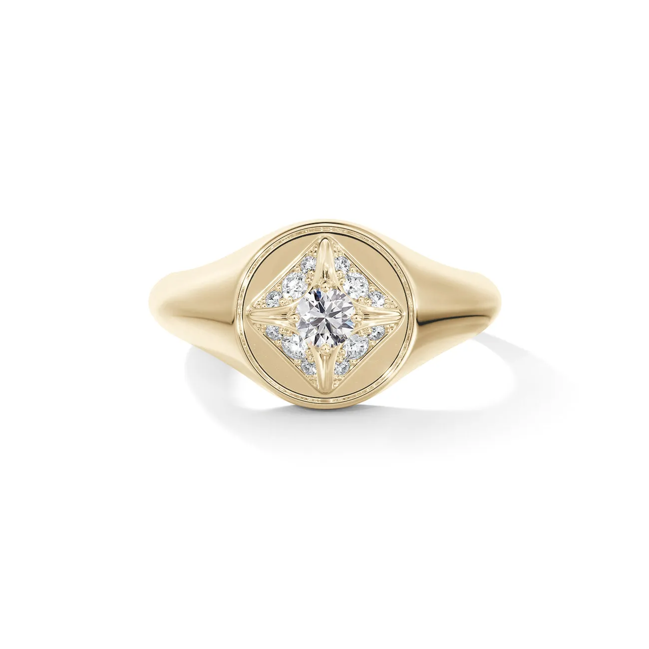 Forevermark Icon Collection Circle Signet Ring