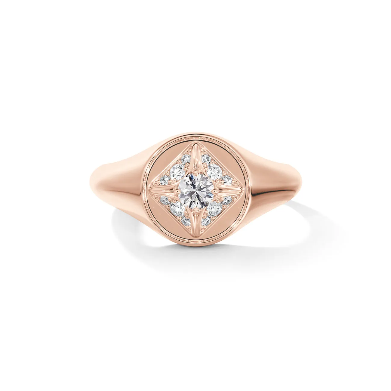 Forevermark Icon Collection Circle Signet Ring