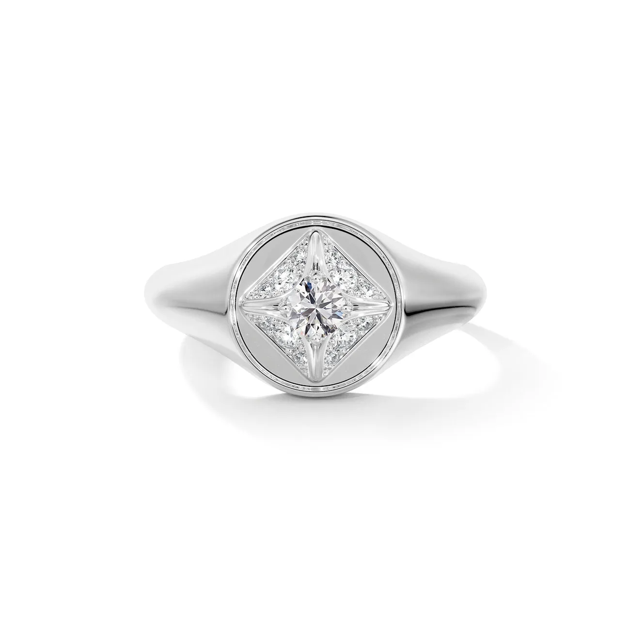 Forevermark Icon Collection Circle Signet Ring