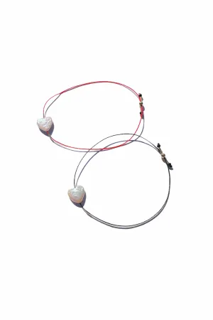 Freshwater Heart Pearl Bracelet with Nylon String