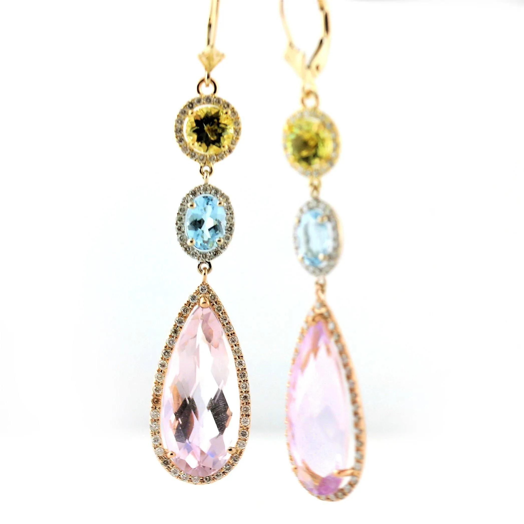 Gemstone Drop Earrings