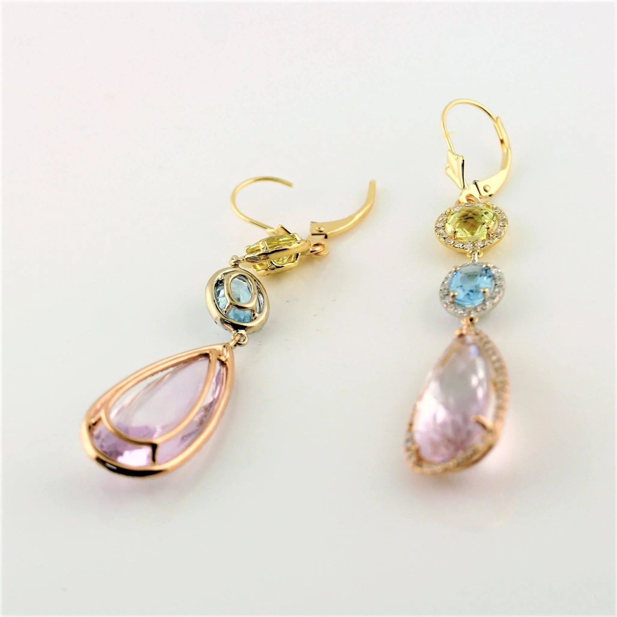 Gemstone Drop Earrings