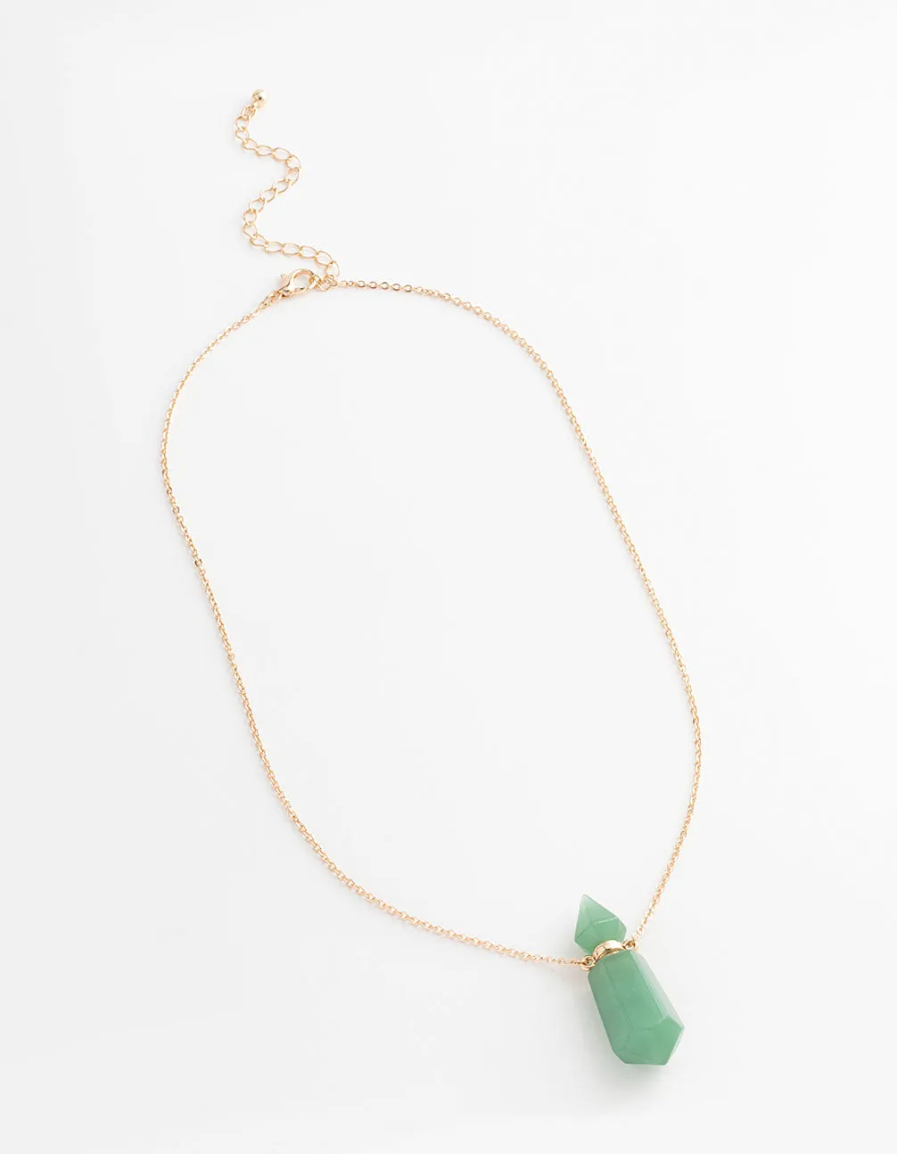 Gold Semi-Precious Bottle Short Necklace