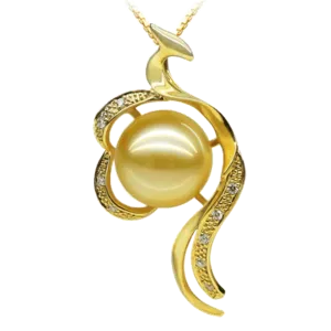 Golden Phoenix Pearl Necklace