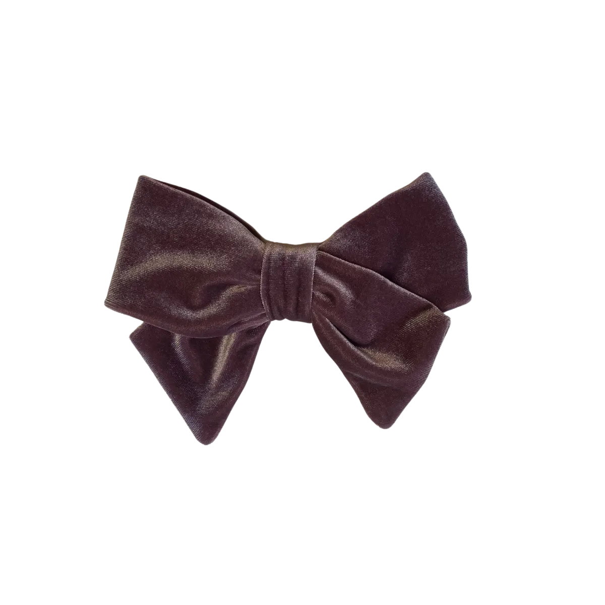 Hair Bows in Plum Velvet