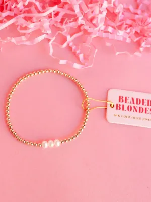 Harper Gold Beaded Bracelet