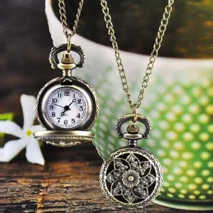 Hot Fashion Vintage  Bronze Quartz Pocket Watch