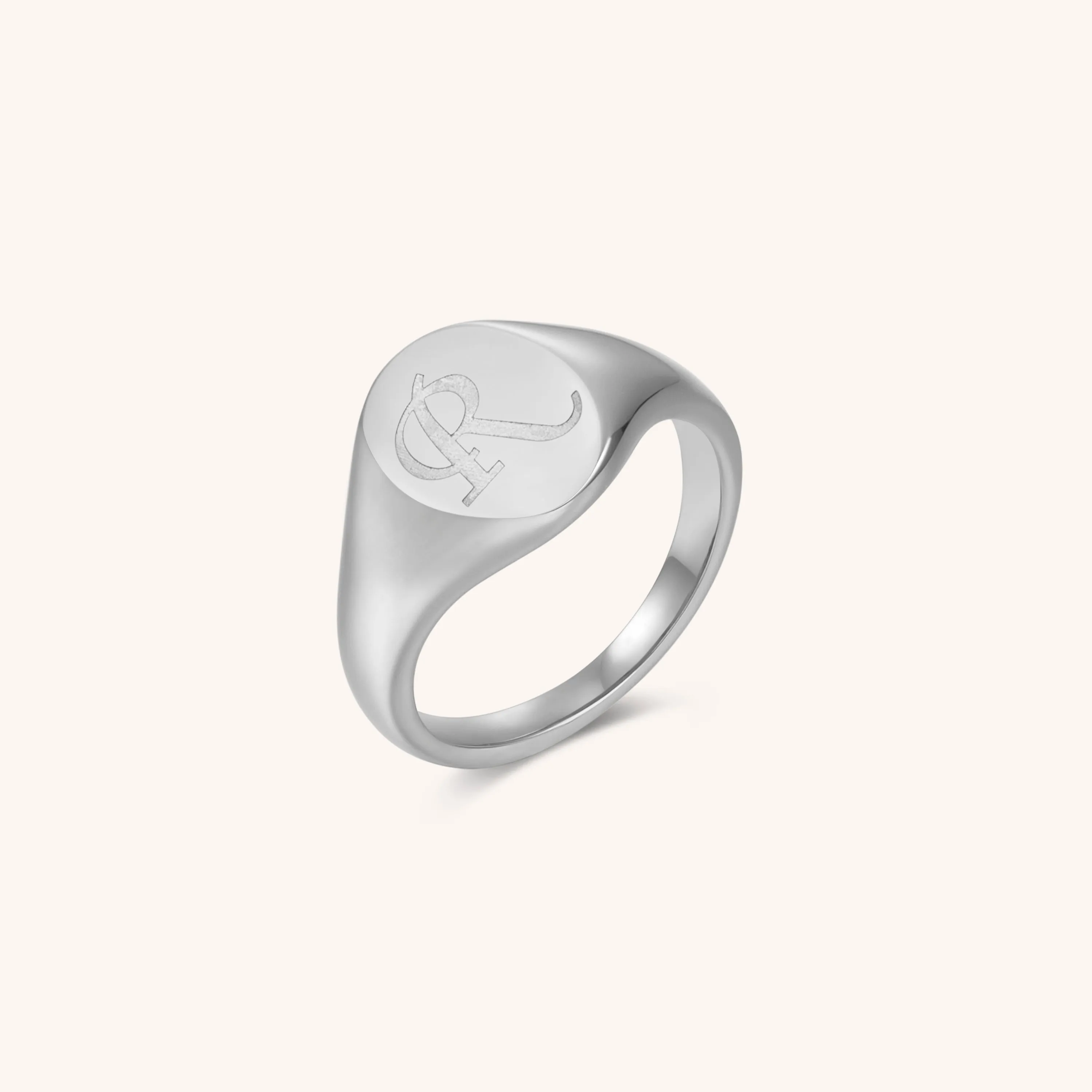 Initial Signet Ring - R