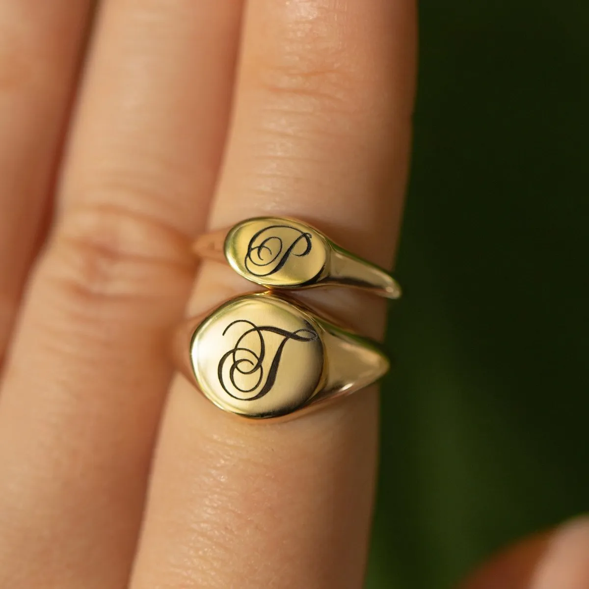 Initial Signet Ring