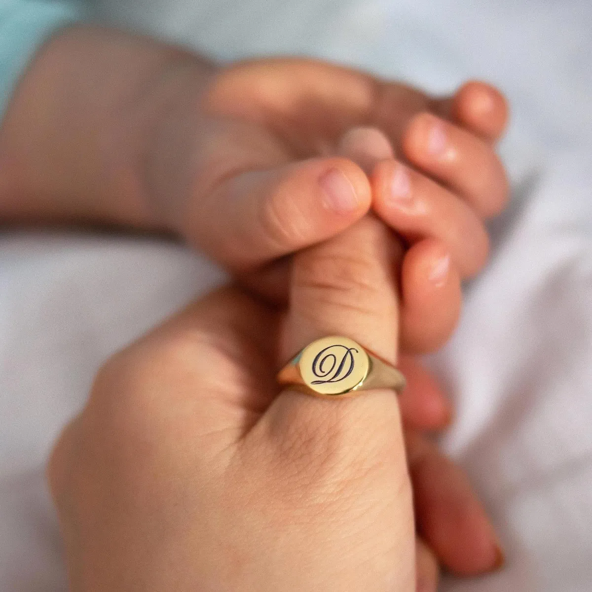 Initial Signet Ring