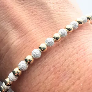 ISLA - Sterling Silver and Gold Bead Bracelet