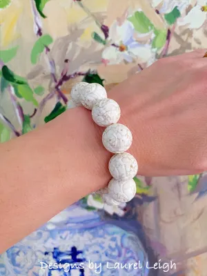 Ivory & Beige Chinoiserie Longevity Bracelet