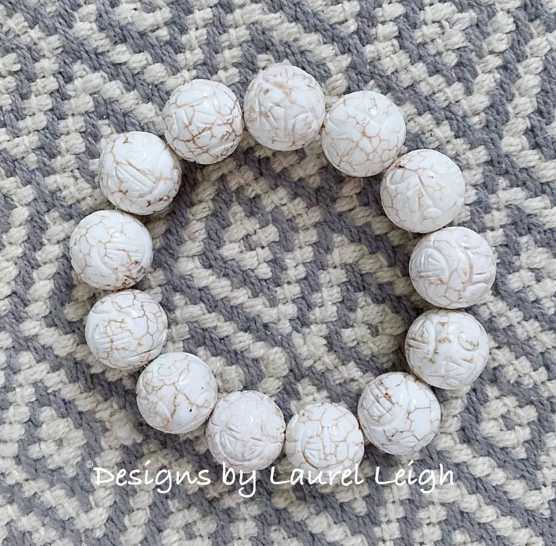 Ivory & Beige Chinoiserie Longevity Bracelet