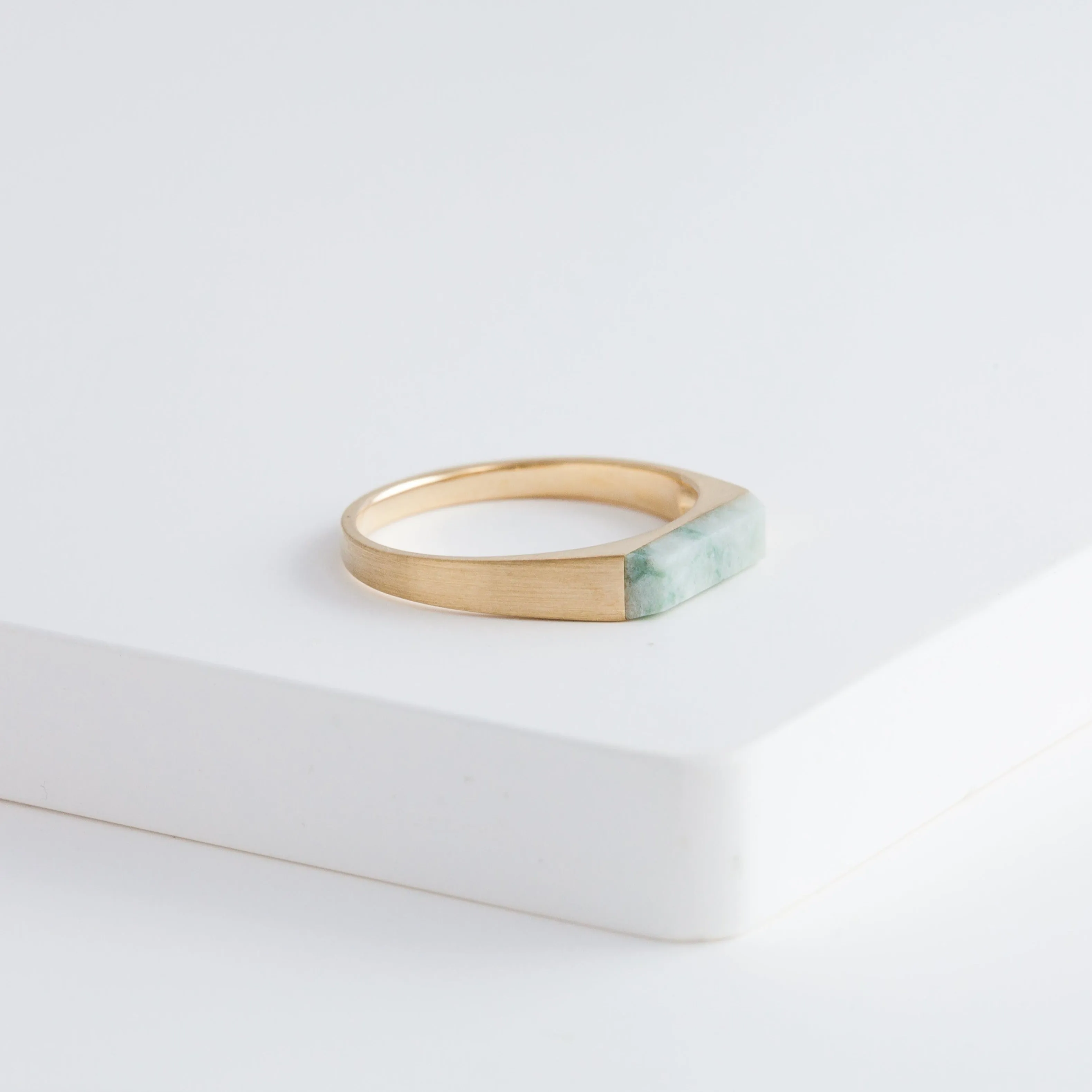 Jade signet ring