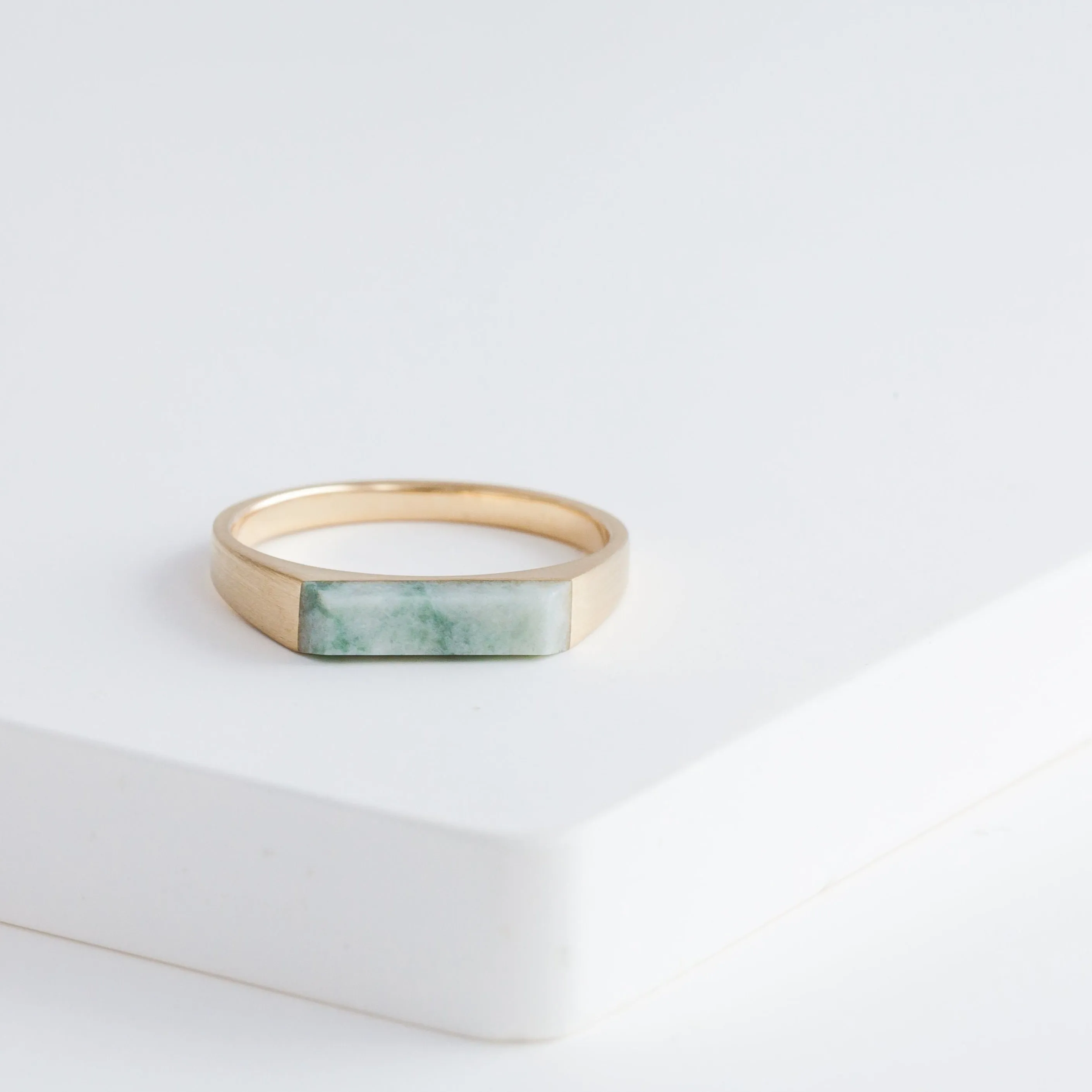 Jade signet ring