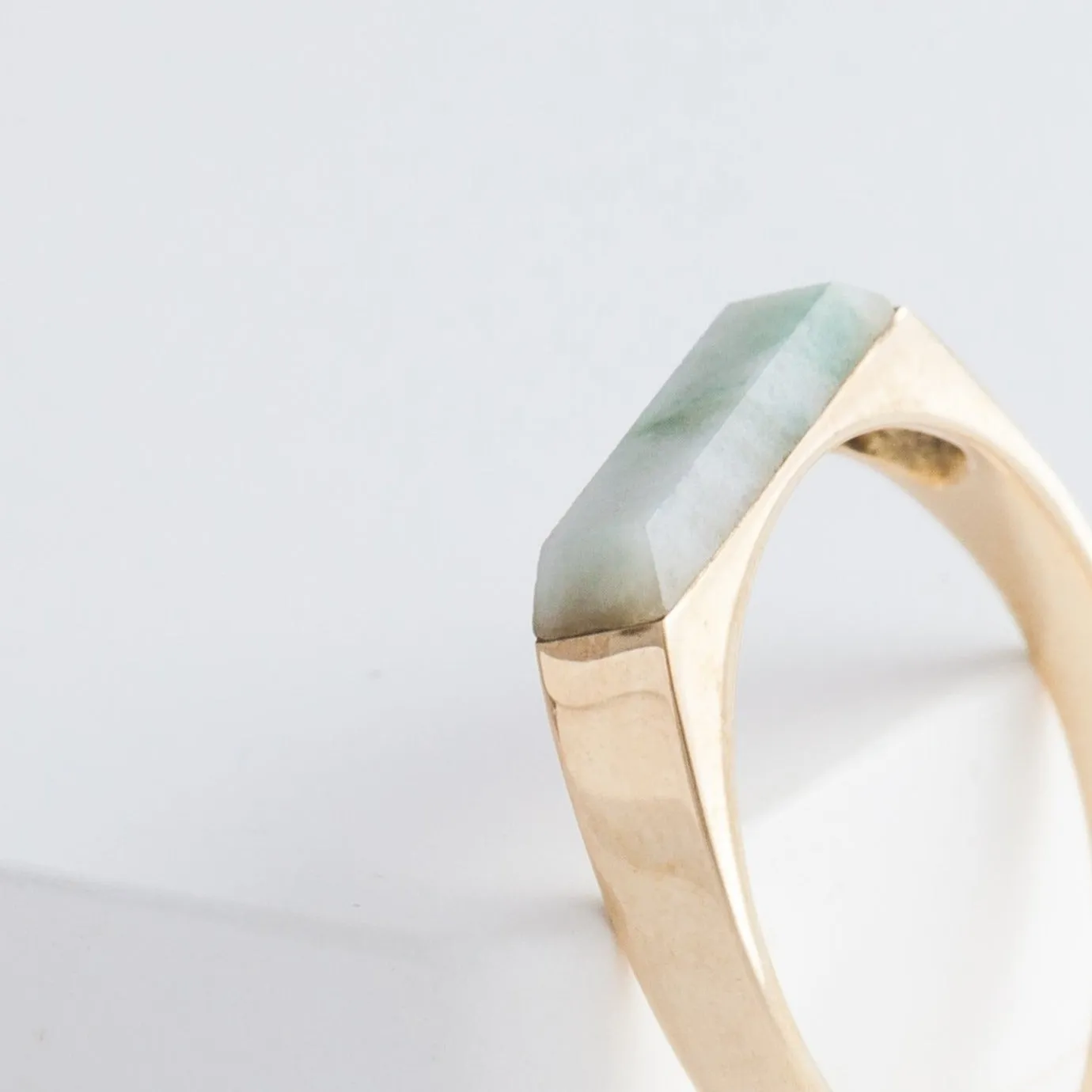 Jade signet ring