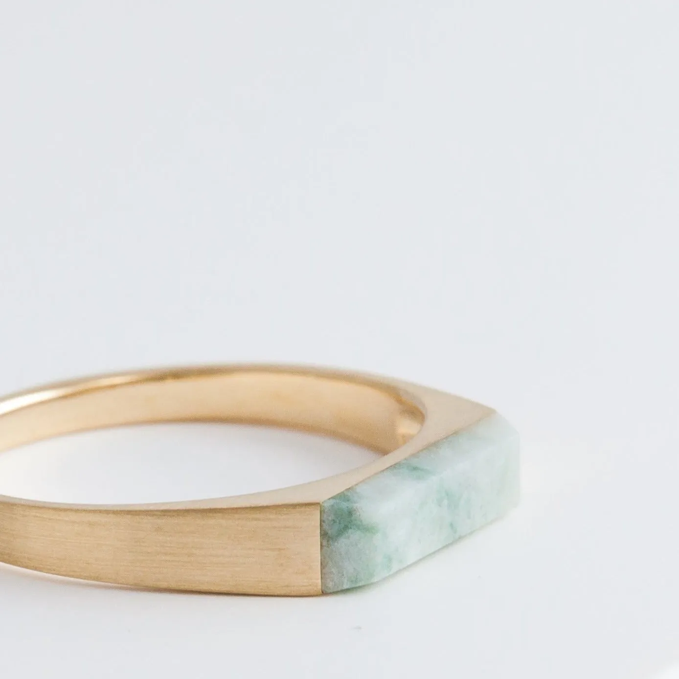 Jade signet ring