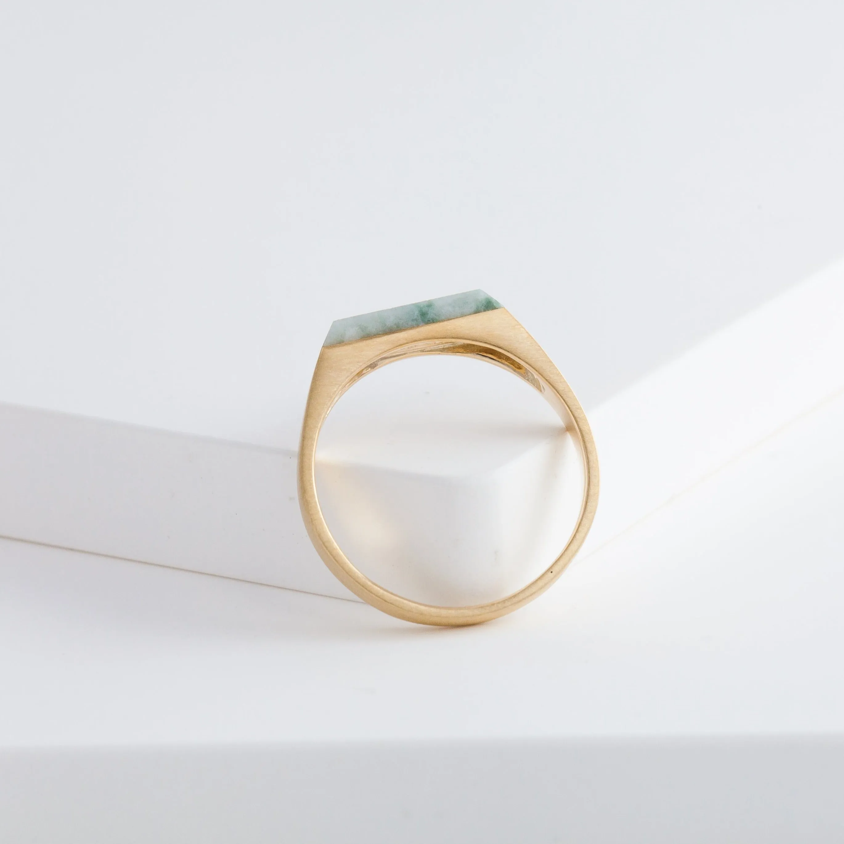 Jade signet ring