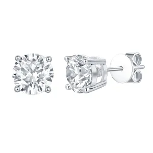 Lab Grown Diamond Solitaire Stud Earrings