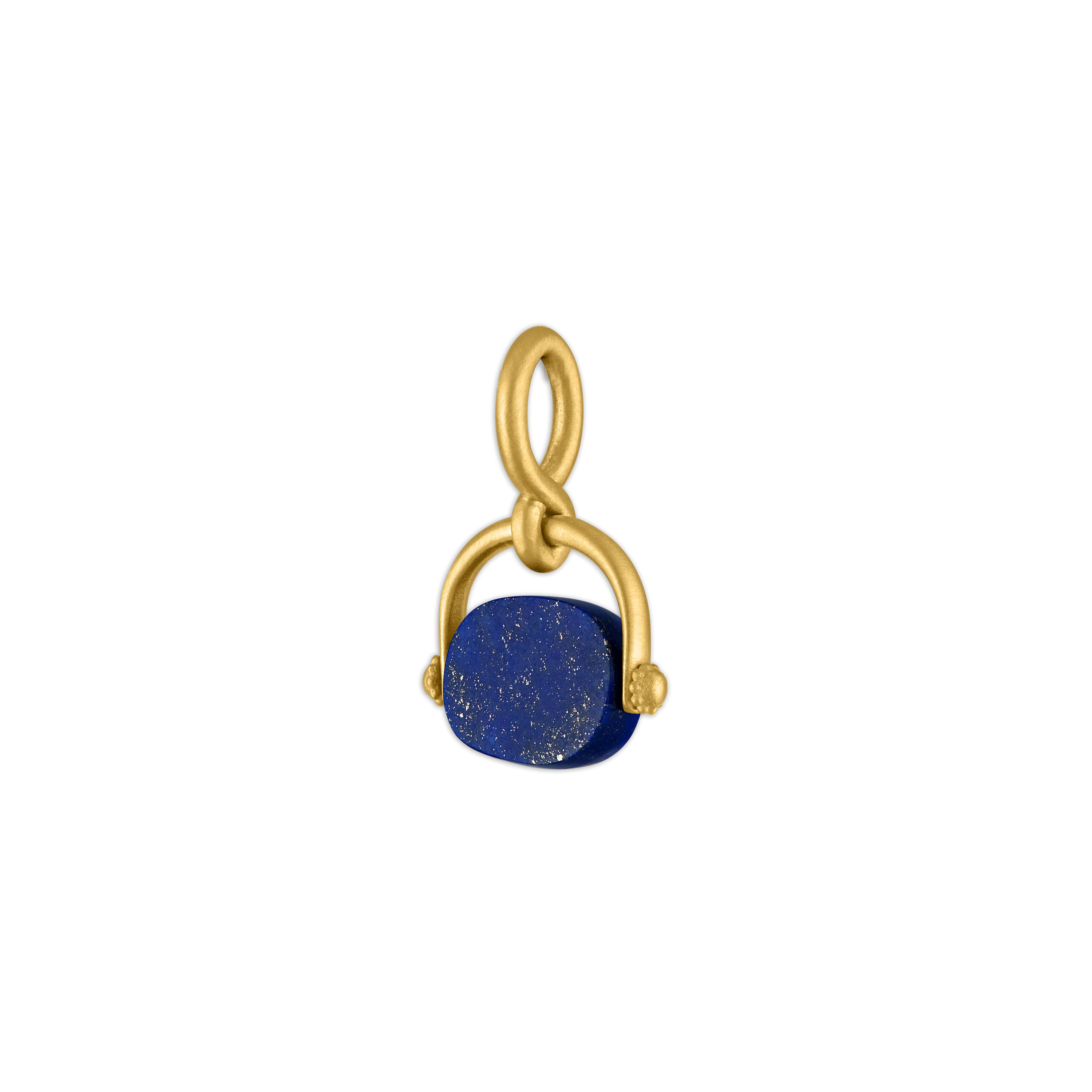 Lapis Baby Intaglio Unda Spinning Pendant