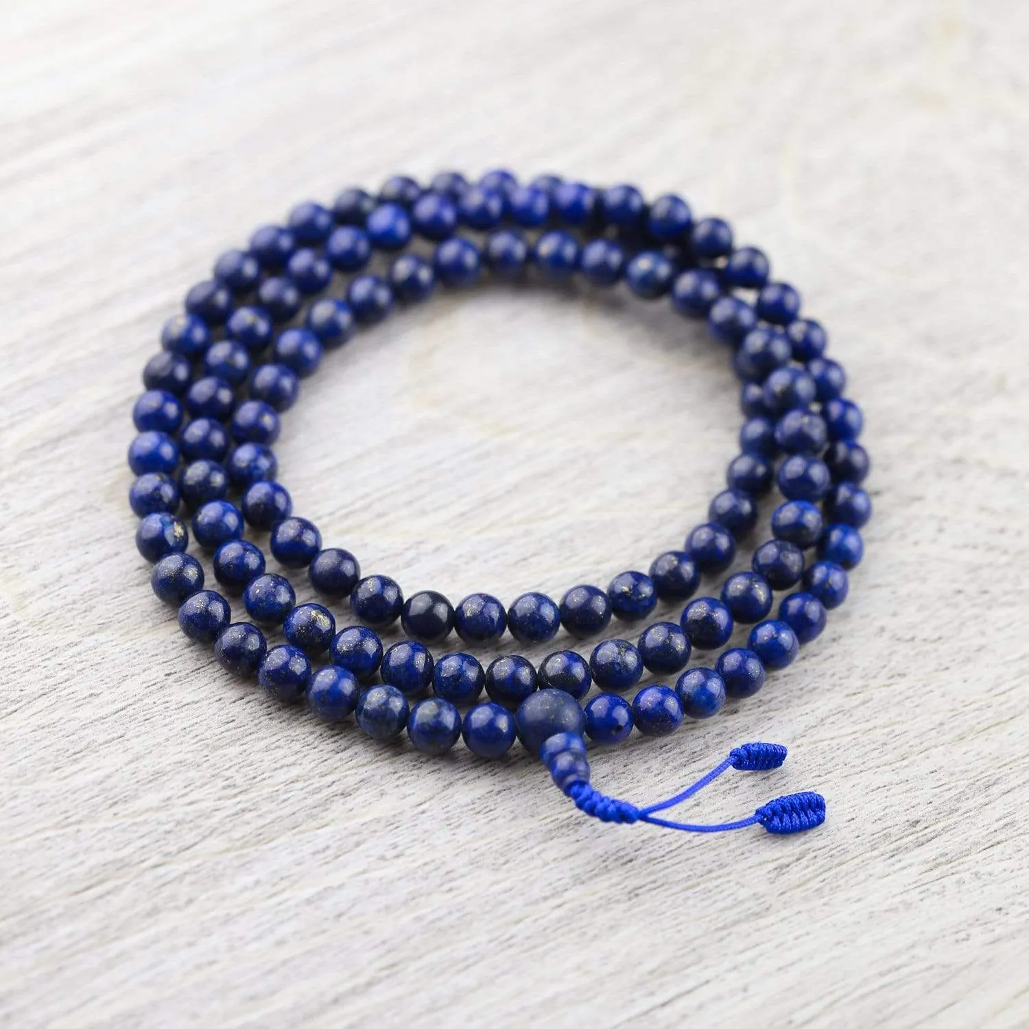 Lapis Lazuli Mala & Bracelet Set