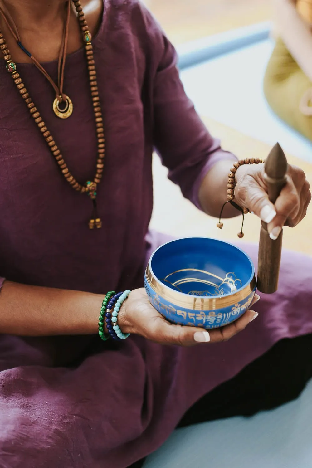 Lapis Lazuli Mala & Bracelet Set