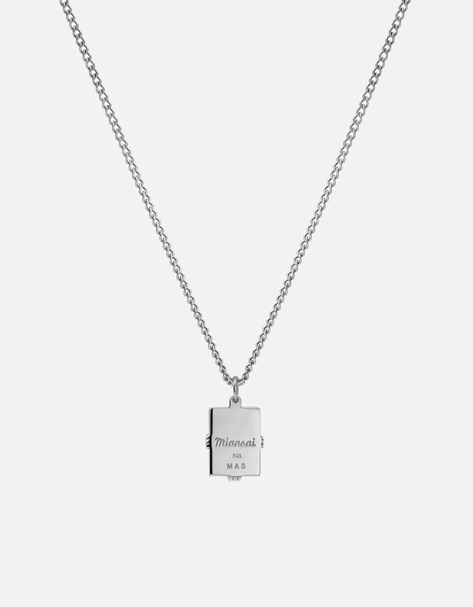 Lennox Quartz Necklace, Sterling Silver