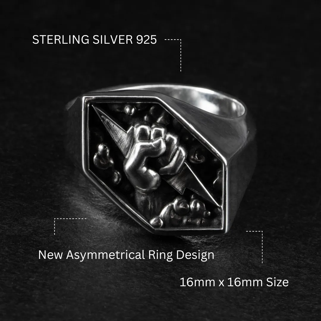 Lightning Signet Ring - OLYMPUS