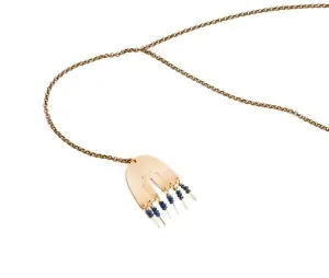 Lumafina Arco Iris Necklace with Lapis Beads