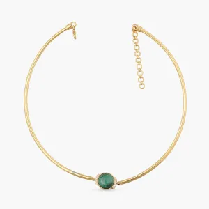 Malachite Classic Silver Hasli Necklace