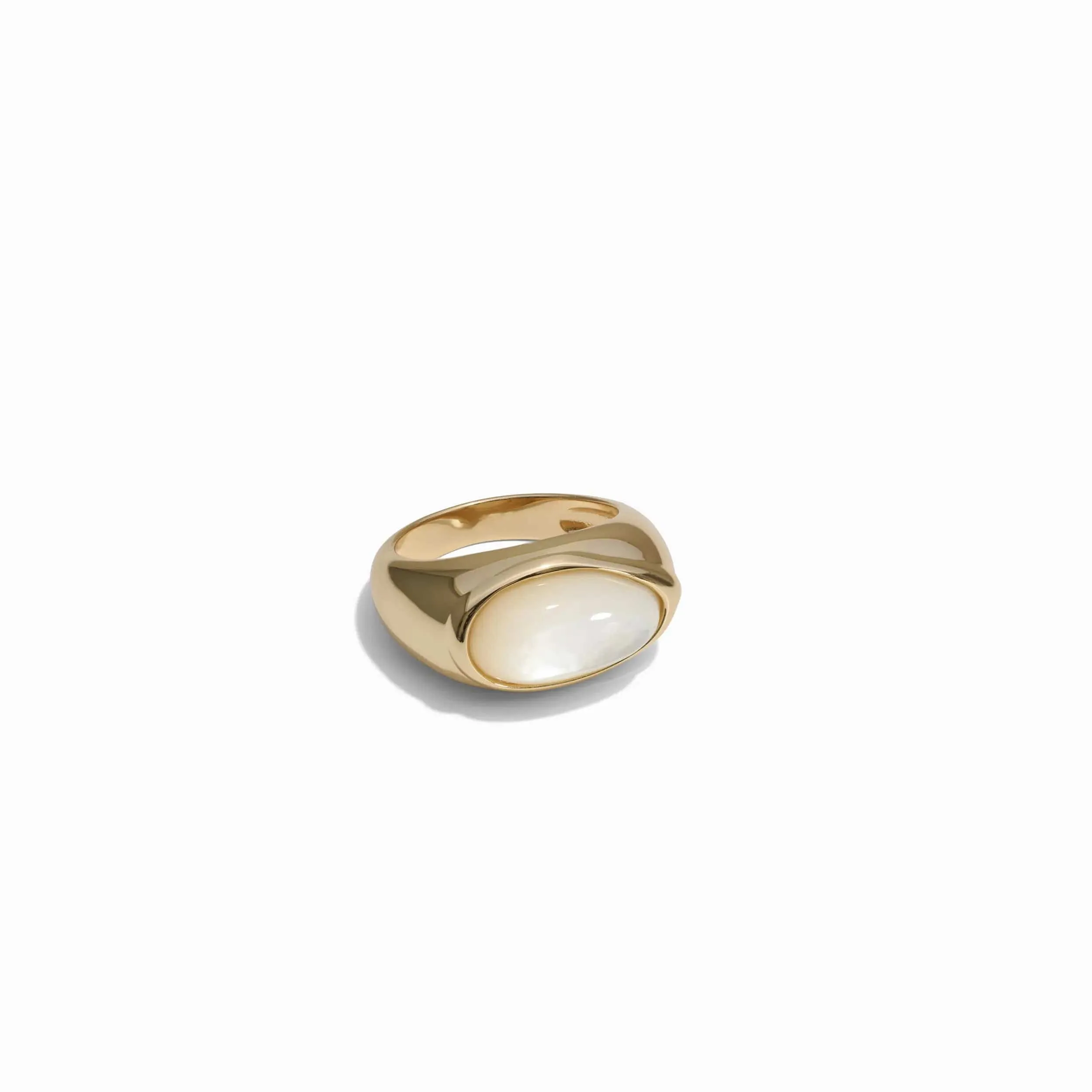 Men's Mother of Pearl Signet Ring