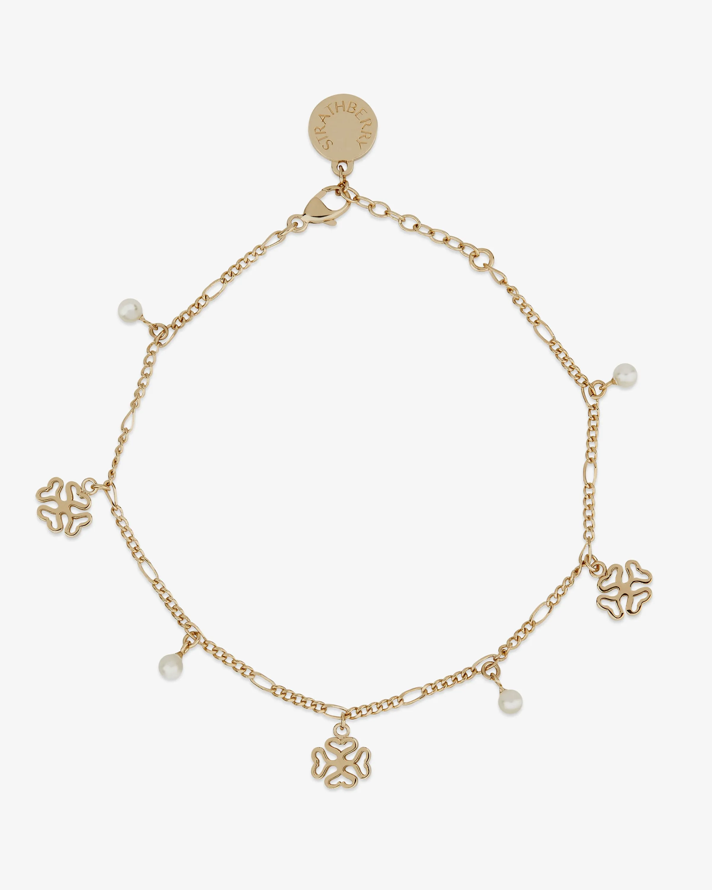 Monogram Bracelet - 22 Carat Gold Gilded