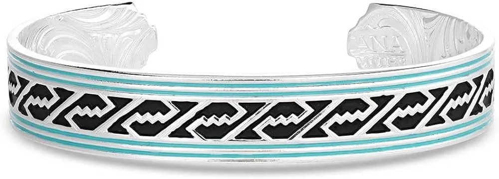 Montana Silversmiths Western Lifestyle Turquoise Cuff Bracelet (Unwavering Grit)