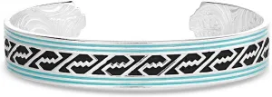 Montana Silversmiths Western Lifestyle Turquoise Cuff Bracelet (Unwavering Grit)