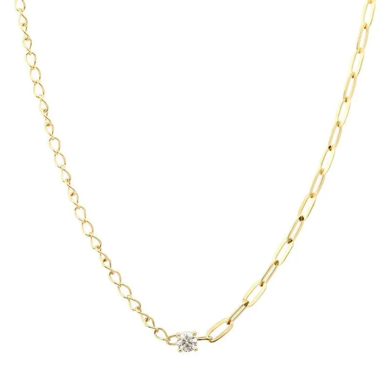 Multi Mixed Chain Diamond Necklace