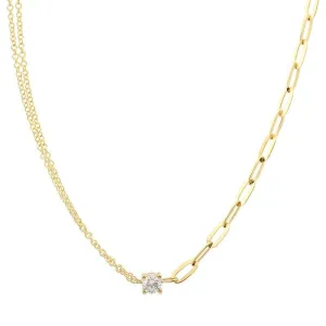 Multi Mixed Chain Diamond Necklace