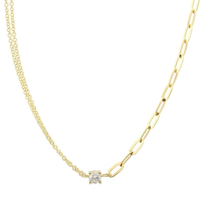 Multi Mixed Chain Diamond Necklace