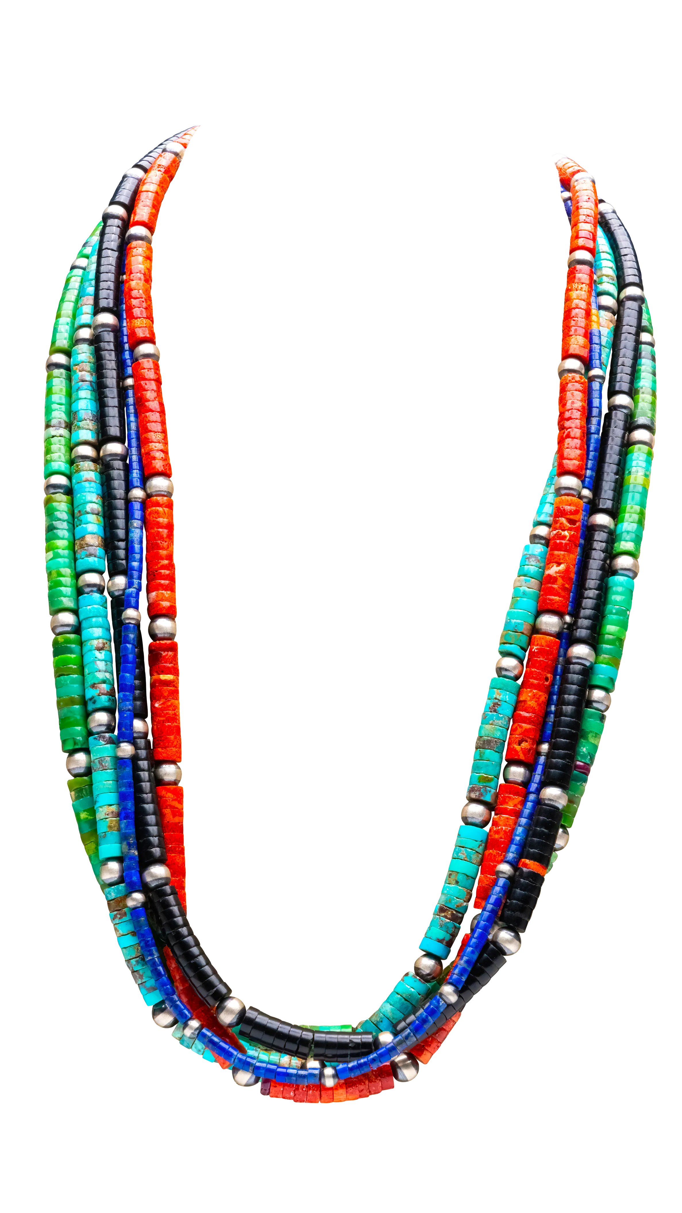 Multi-Stone Beaded Necklace | Navajo Handmade