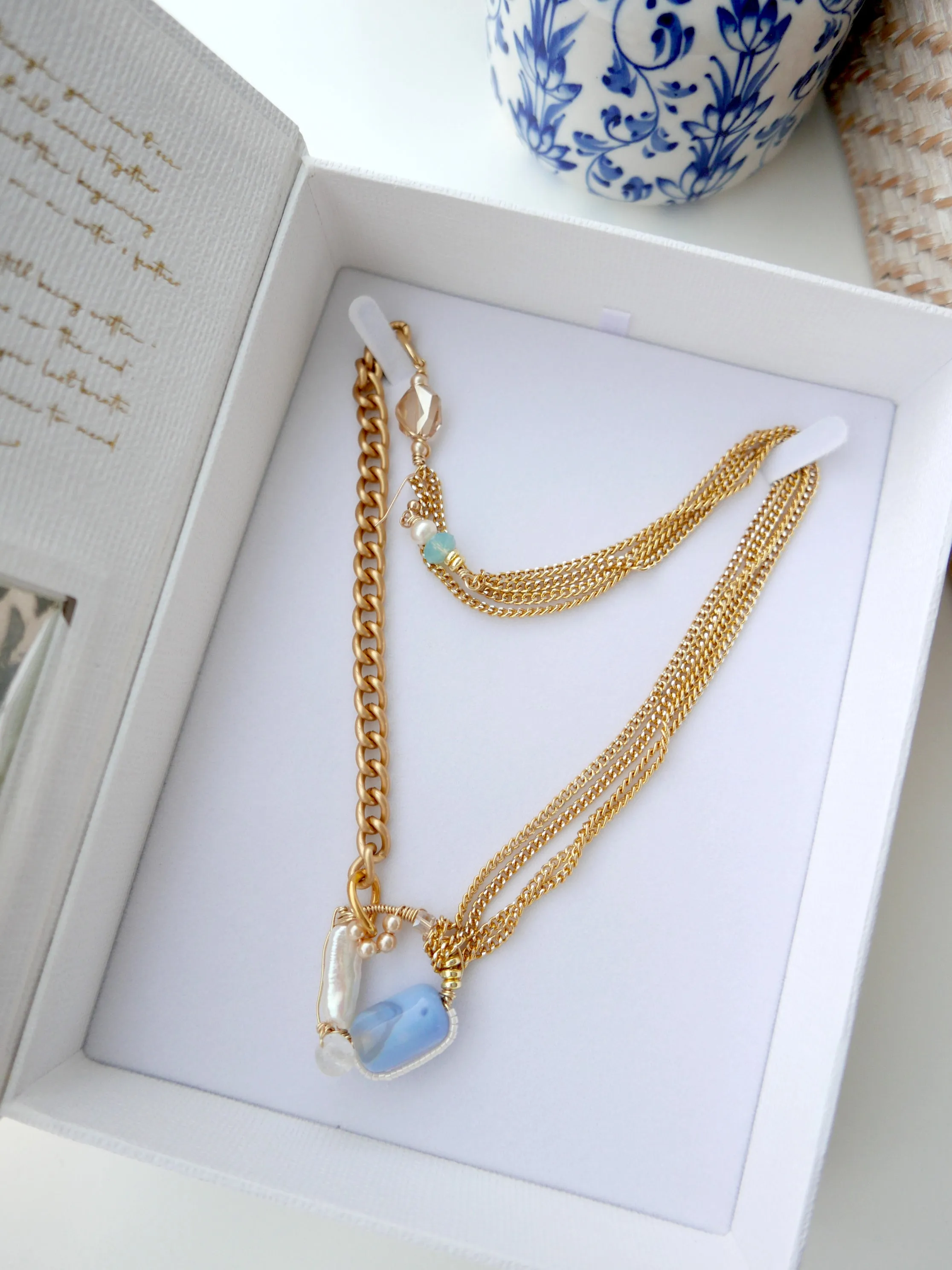 Multiway Drop Crystal Necklace